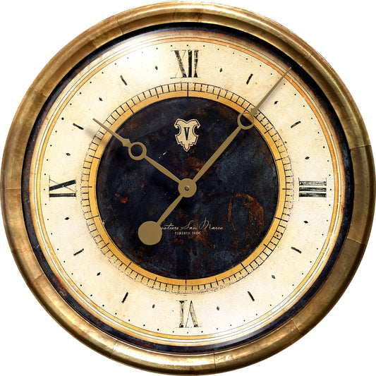 Cafe Venetia Clock Black