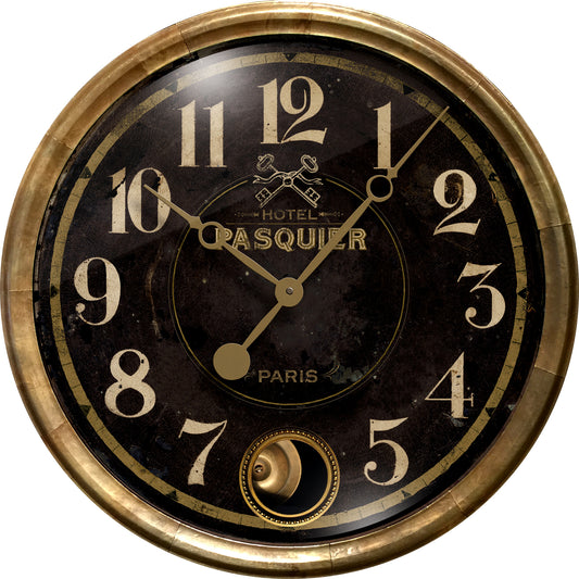 Hotel Pasquier Black Clock