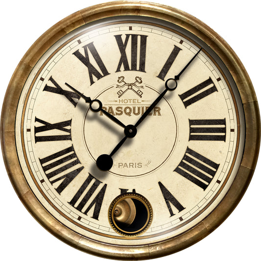 Hotel Pasquier Cream Clock